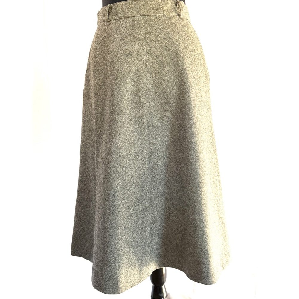 Evan Picone Vintage Midcentury Classic Gray A-Line Skirt - Picture 2 of 11